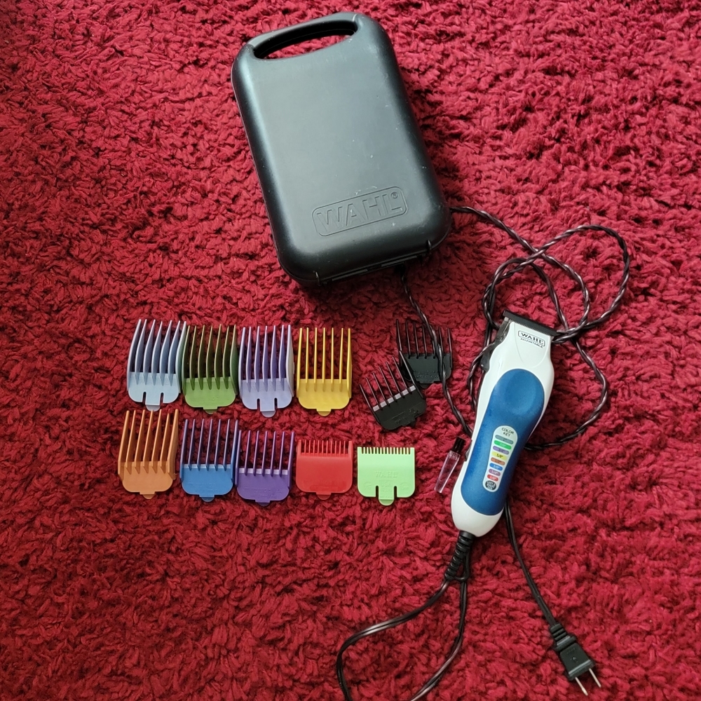 Wahl Adjustable Precision MC3 Hair Trimmer Kit Set w/Guards & Storage Case Used
